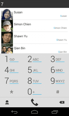 Screenshot of the application exDialer Light ICS Theme - #1