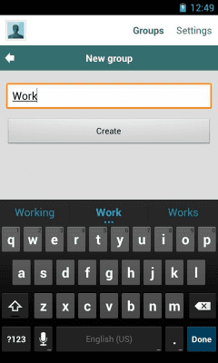 Screenshot of the application Quick contacts - #4
