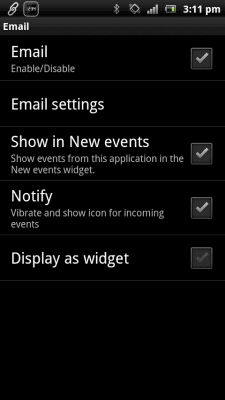 Screenshot of the application Smart Extras email - #5