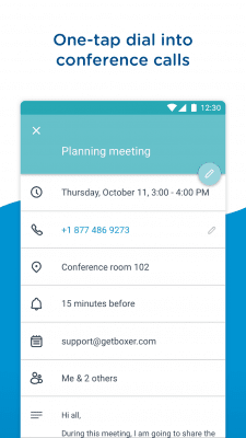 Screenshot of the application Boxer - Workspace ONE - #6