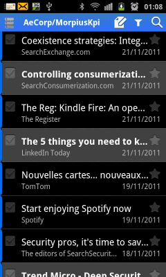 Screenshot of the application ExMail (Exchange) - #3
