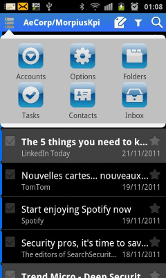 Screenshot of the application ExMail (Exchange) - #4