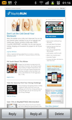 Screenshot of the application ExMail (Exchange) - #6