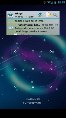 Screenshot of the application ProfiMail Go - #8
