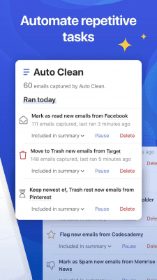Screenshot of the application CleanEmail - #4