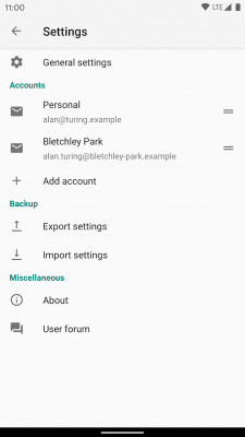 Screenshot of the application K-9 Mail - #5