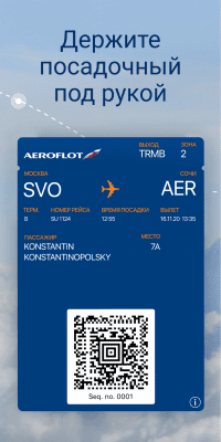 Screenshot of the application Aeroflot - #2