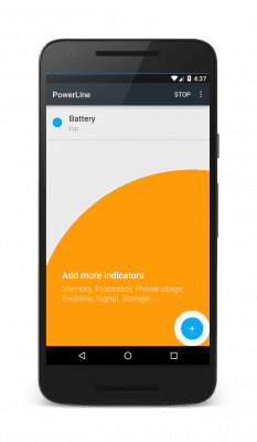 Screenshot of the application PowerLine - #7
