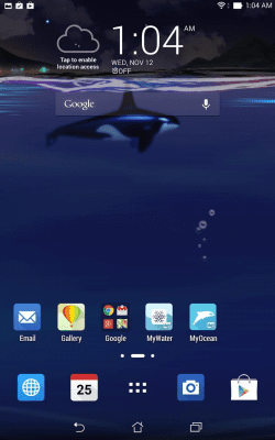 Screenshot of the application ASUS MyOcean (Live wallpaper) - #4