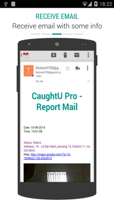 Screenshot of the application CaughtU Pro - Caught You - #3