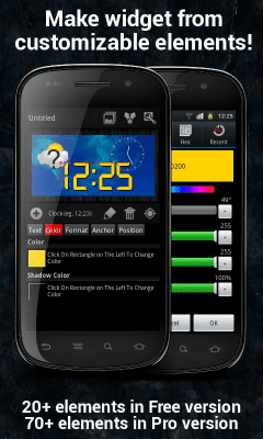 Screenshot of the application Make Your Clock Widget - #1