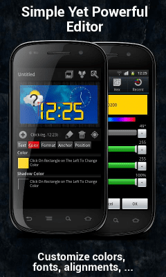 Screenshot of the application Make Your Clock Widget - #2
