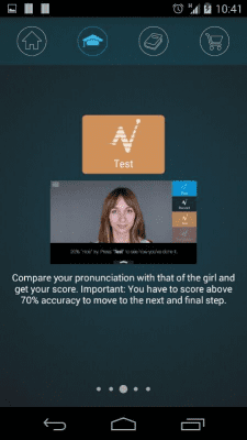 Screenshot of the application Nativox: improve English - #1