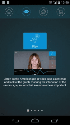 Screenshot of the application Nativox: improve English - #3