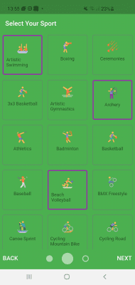 Screenshot of the application Tokyo Gold - 2021 Summer Games - #6