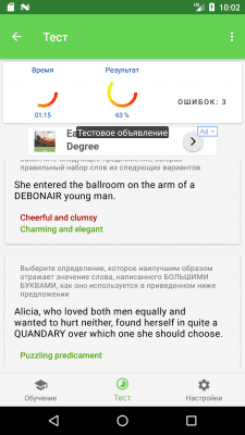 Screenshot of the application UpYourLevel English - UpWork English tests - #6