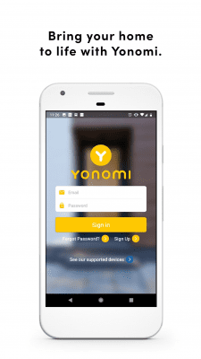 Screenshot of the application Yonomi - #1