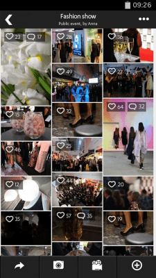 Screenshot of the application younited Events - #2