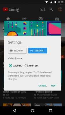 Screenshot of the application YouTube Gaming - #4