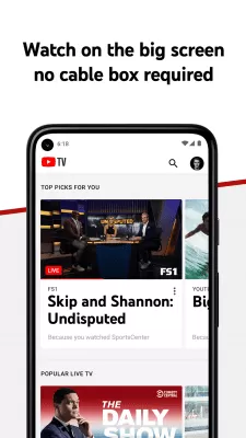 Screenshot of the application YouTube TV - Watch & Record Live TV - #3