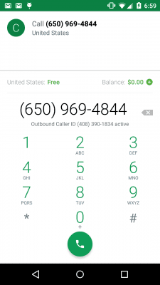 Screenshot of the application Hangouts Phone - #3