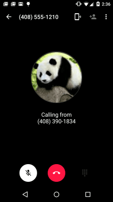Screenshot of the application Hangouts Phone - #5