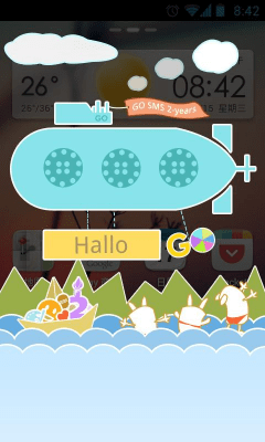 Screenshot of the application GO SMS Pro 2-Anniversary Popup - #3