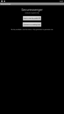 Screenshot of the application Securessenger - #3