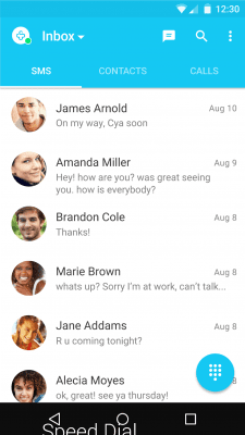 Screenshot of the application Messages + SMS - #1