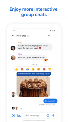 Screenshot of the application Android Messages - #4