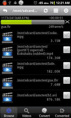 Screenshot of the application Video Converter Android - #1