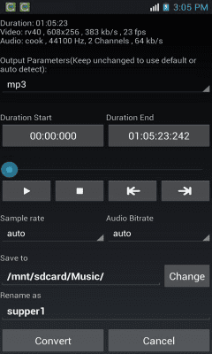 Screenshot of the application Media Converter - #3