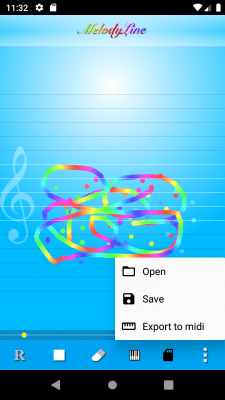 Screenshot of the application MelodyLine - Handy Composer - #3