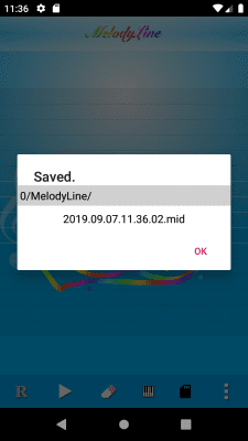 Screenshot of the application MelodyLine - Handy Composer - #10