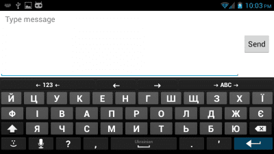 Screenshot of the application Ukrainian for AnySoftKeyboard - #1