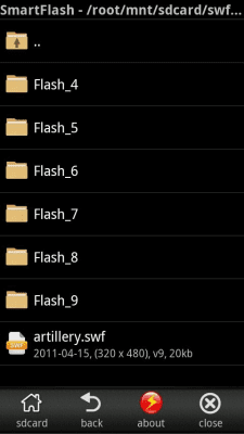 Screenshot of the application Smart SWF Player-Flash Viewer - #2