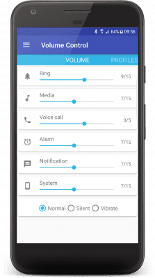 Screenshot of the application C Mobile Volume Manager - #1