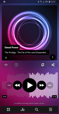 Screenshot of the application Poweramp - #1