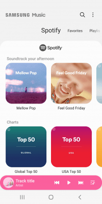 Screenshot of the application Samsung Music - #2