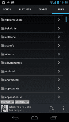 Screenshot of the application Halbert Music Player Pro - #3