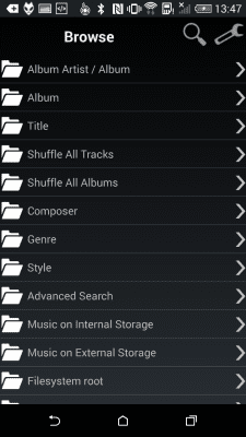Screenshot of the application foobar2000 for Android - #6