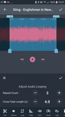 Screenshot of the application AndroSound Audio Editor - #3