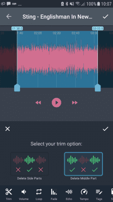 Screenshot of the application AndroSound Audio Editor - #5
