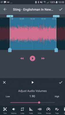 Screenshot of the application AndroSound Audio Editor - #7