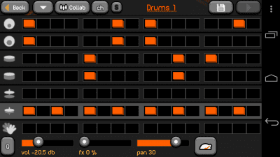 Screenshot of the application PocketBand Lite - #3