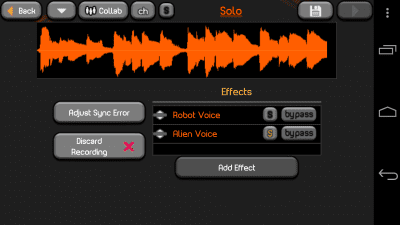Screenshot of the application PocketBand Lite - #4