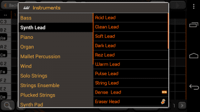 Screenshot of the application PocketBand Lite - #6
