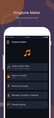 Screenshot of the application Slicing ringtones - #1