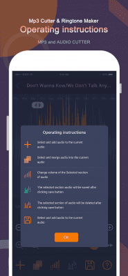 Screenshot of the application Slicing ringtones - #4