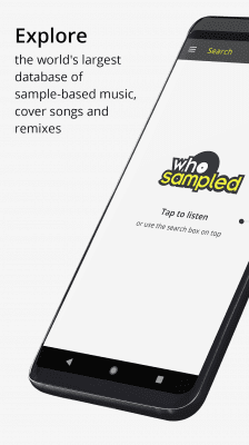 Screenshot of the application WhoSampled - #1